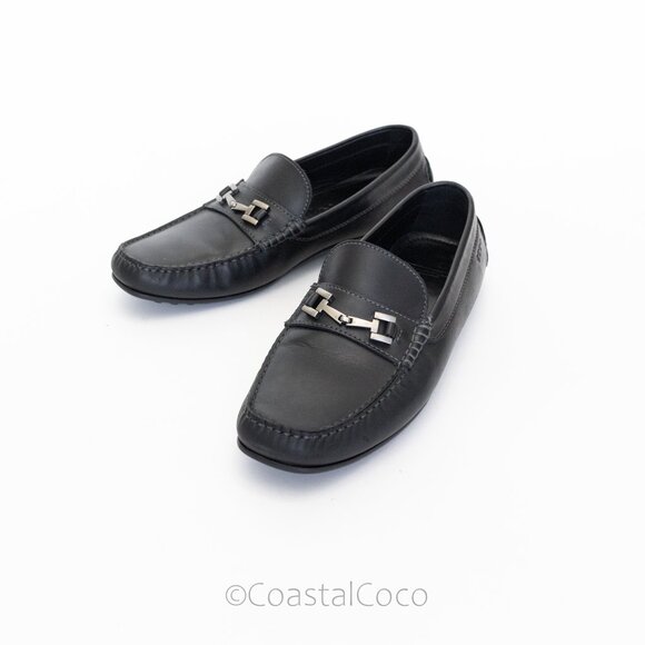 ECCO Men's Black Leather Loafer US 11/EU 45 Moccasin Classic Office Dress Shoes - Picture 1 of 10